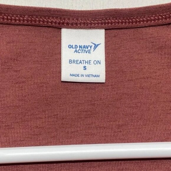 Old Navy Active Jumper Women's Small Maroon Sleeveless Breathe On V-Neck Top EUC - Picture 9 of 10